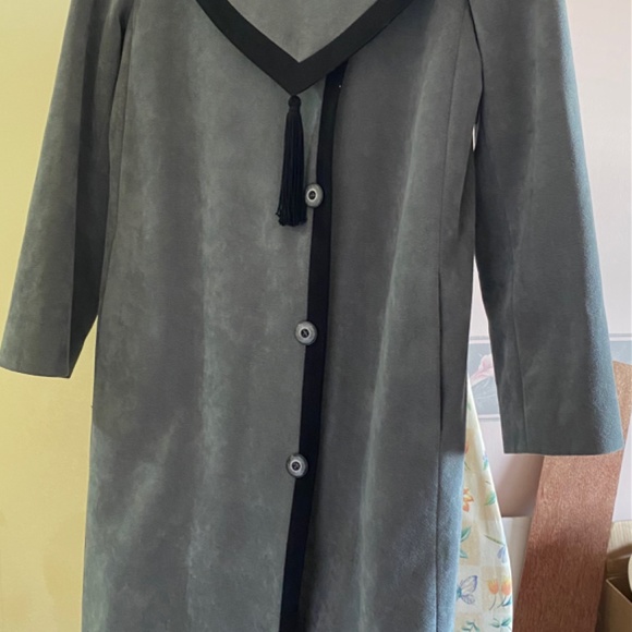 Vintage Olympic Trench Suede Jacket - Picture 4 of 4